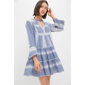POMANDER PLACE Blue Gingham Lanie Dress Size XS NWT Retail $148 Tuckernuck
